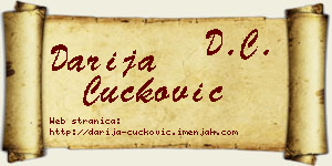Darija Čučković vizit kartica